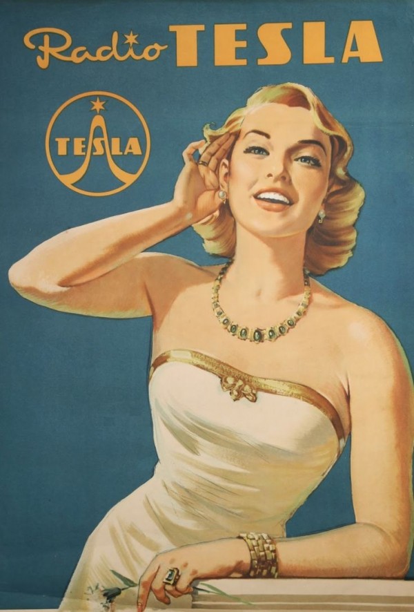 Radio Tesla by VINTAGE POSTER